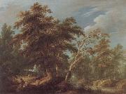 KEIRINCKX, Alexander Hunters in a Forest oil painting on canvas